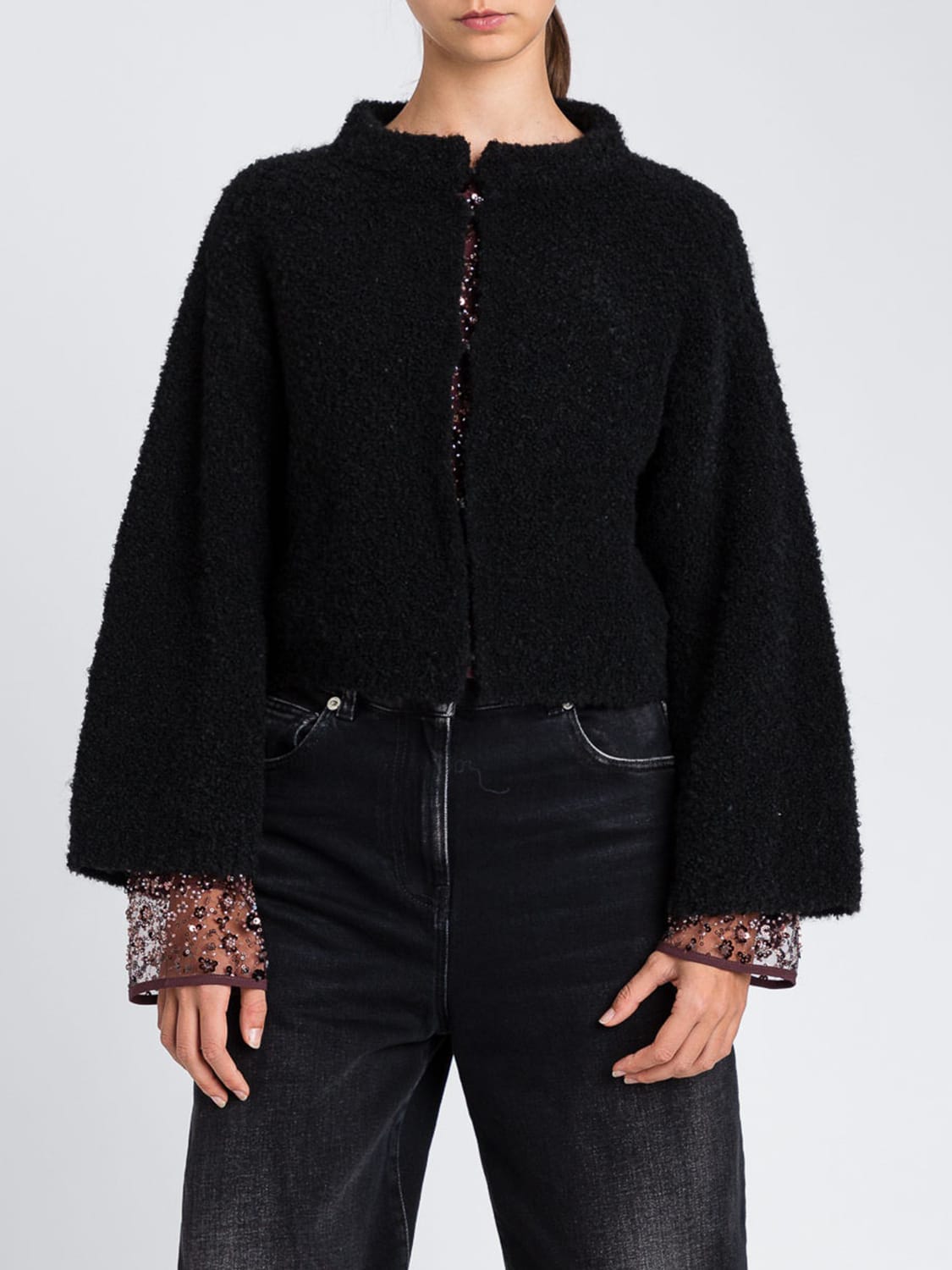 TWINSET ACTITUDE JACKET: Jacket woman Twinset Actitude, Black - Img 1