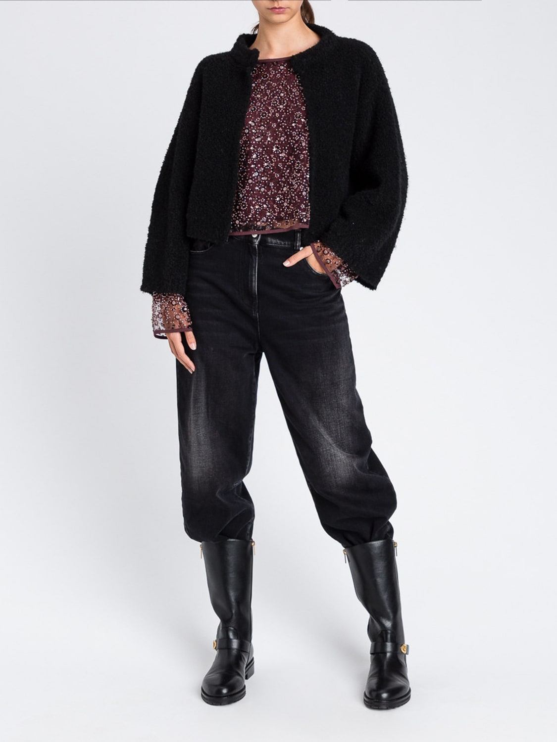 TWINSET ACTITUDE JACKET: Jacket woman Twinset Actitude, Black - Img 2