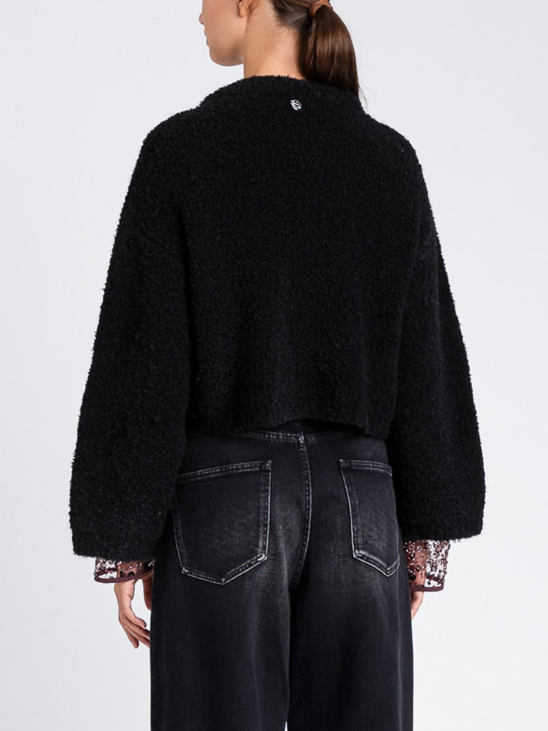 TWINSET ACTITUDE JACKET: Jacket woman Twinset Actitude, Black - Img 3