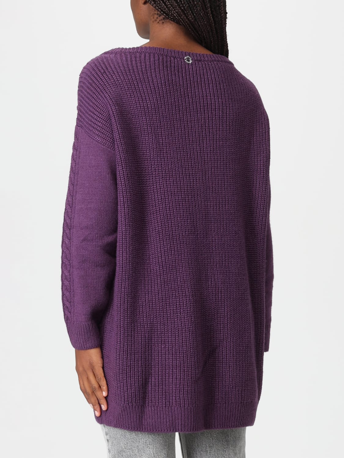 TWINSET ACTITUDE 毛衣: 上衣 女士 Twinset Actitude, 皇家蓝 - Img 2