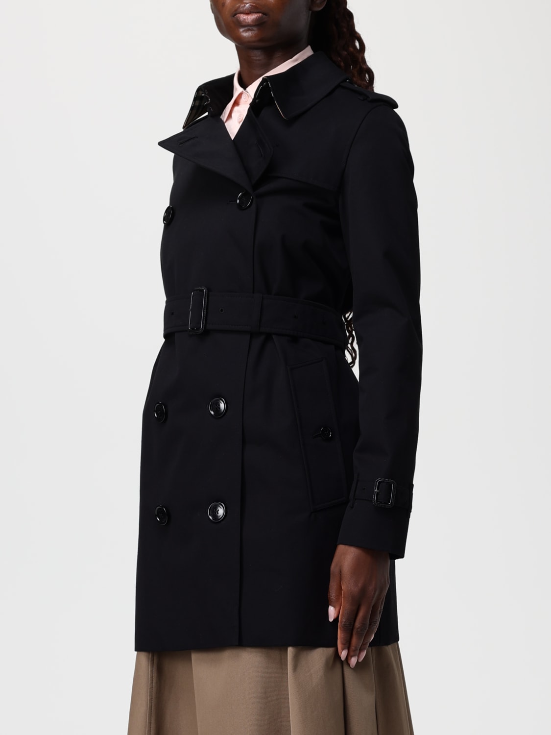 BURBERRY JACKET: Trench coat woman Burberry, Black - Img 4