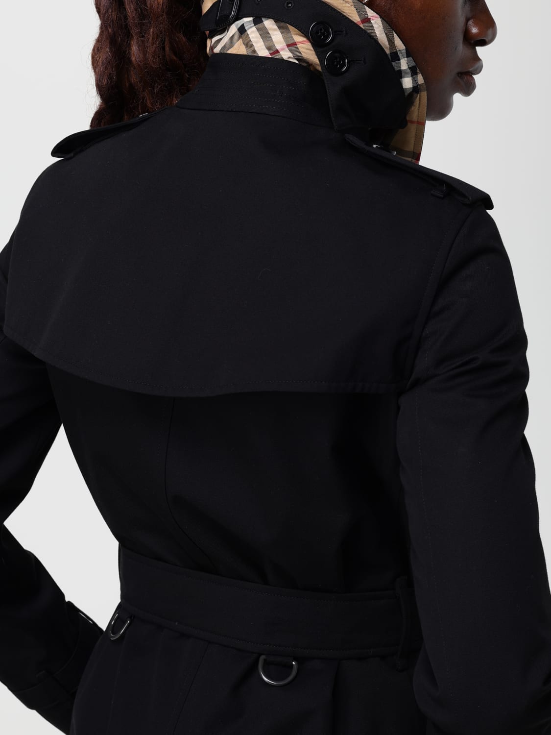 BURBERRY JACKET: Trench coat woman Burberry, Black - Img 5