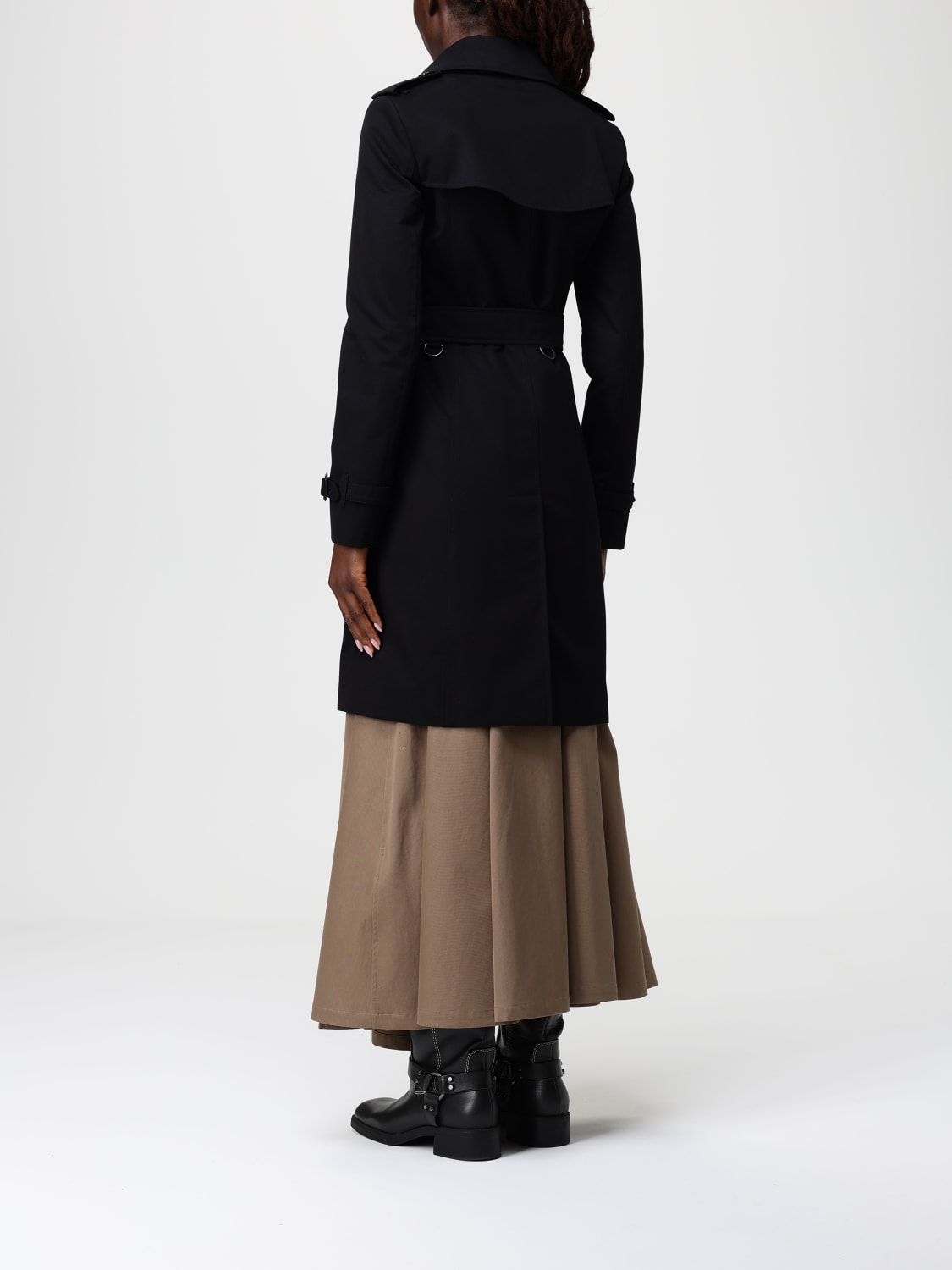 BURBERRY JACKET: Trench coat woman Burberry, Black - Img 3