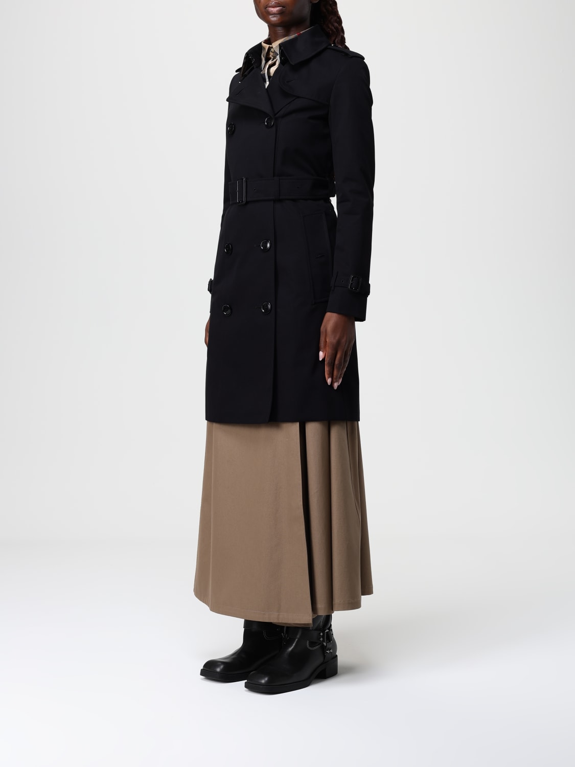 BURBERRY JACKET: Trench coat woman Burberry, Black - Img 4