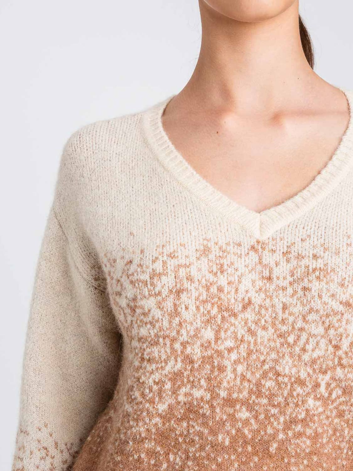 TWINSET ACTITUDE PULLOVER: Top damen Twinset Actitude, Braun - Img 4