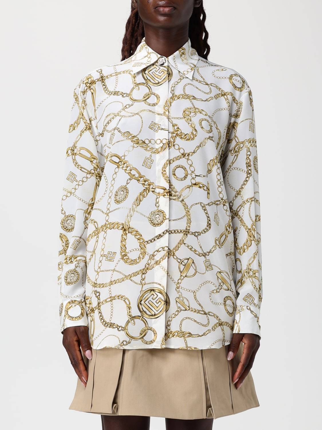 BALMAIN CAMISA: Camisa mujer Balmain, Blanco - Img 1