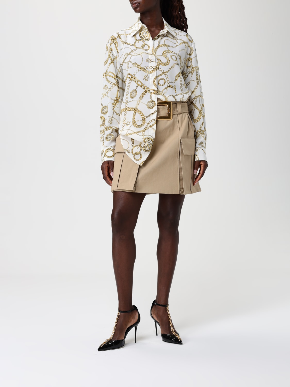 BALMAIN CAMISA: Camisa mujer Balmain, Blanco - Img 2