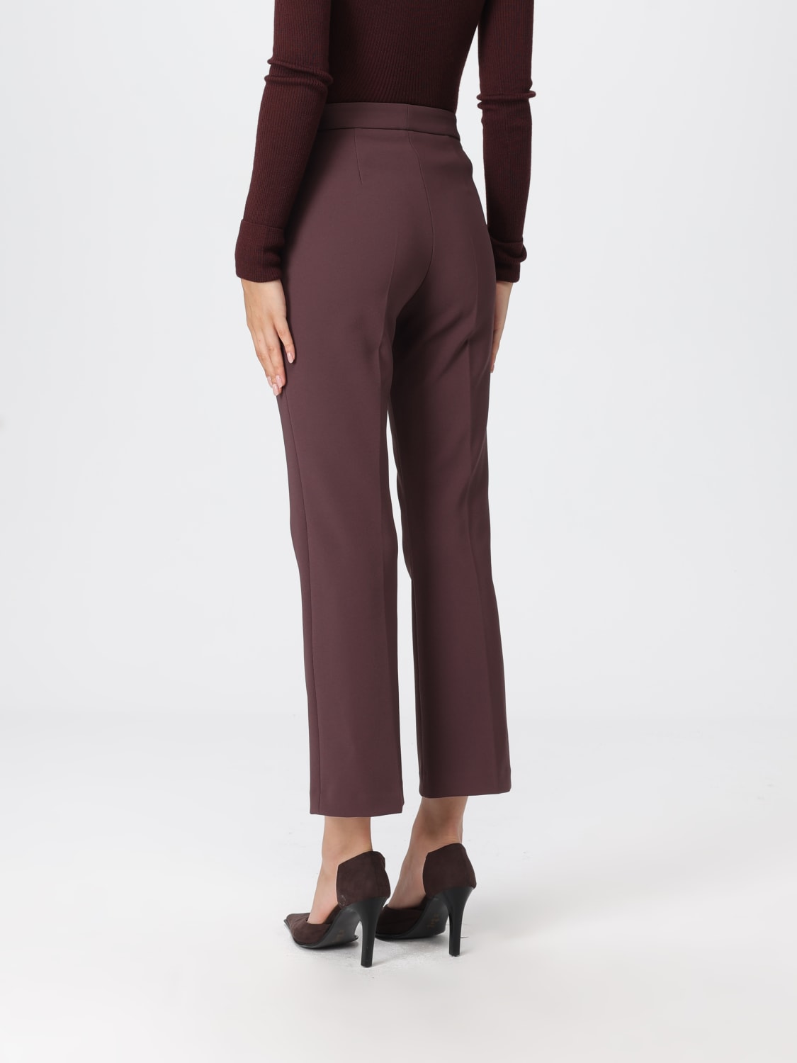 ELISABETTA FRANCHI PANTALONES: Pantalón mujer Elisabetta Franchi, Vino - Img 2