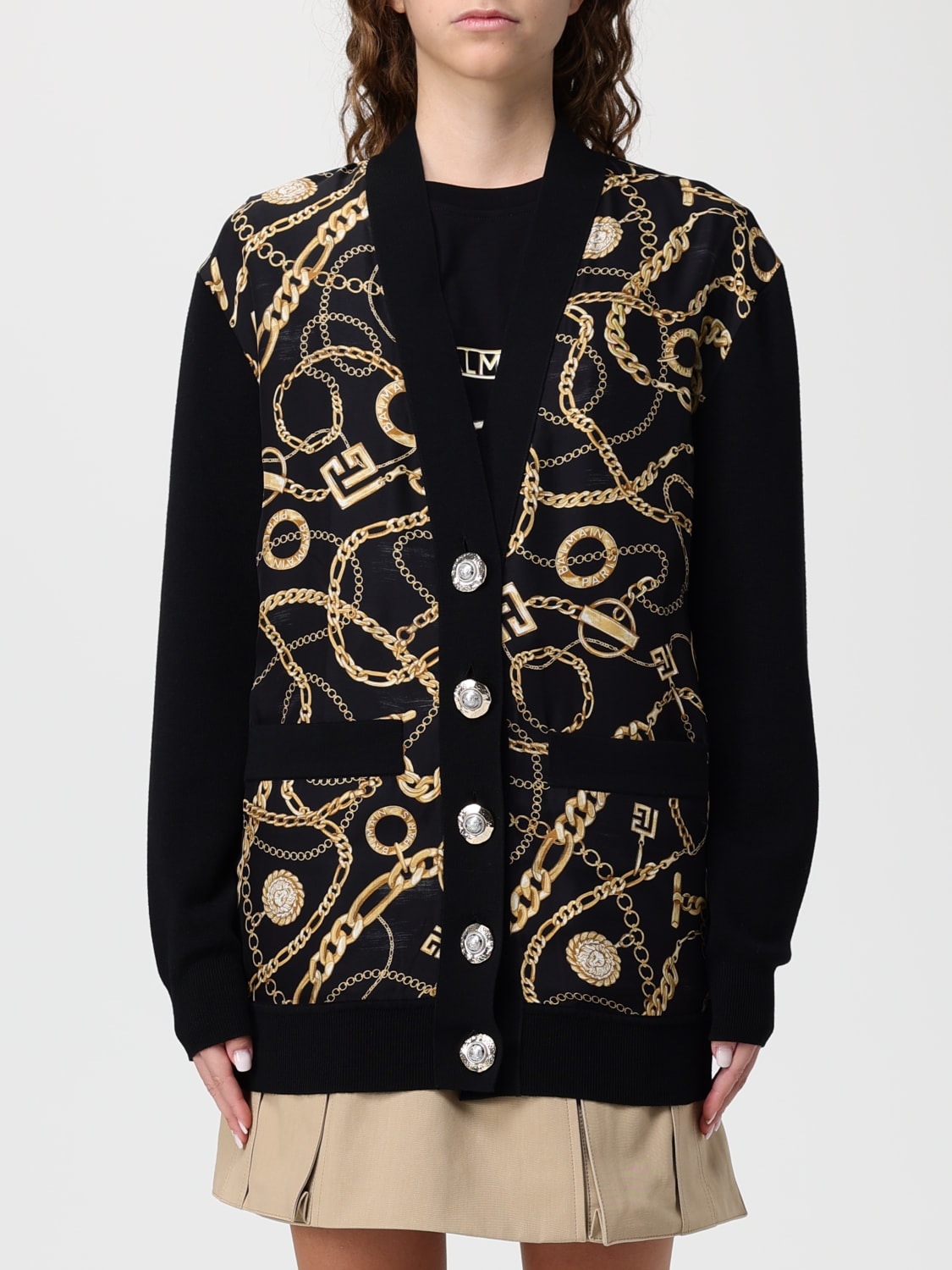 BALMAIN SWEATER: Sweater woman Balmain, Black - Img 1