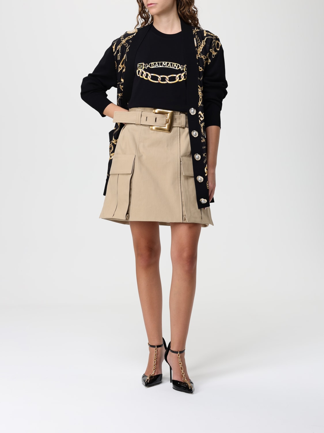 BALMAIN SWEATER: Sweater woman Balmain, Black - Img 2