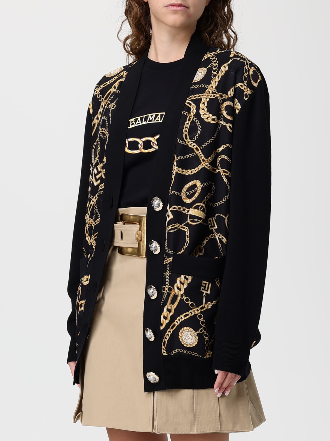 BALMAIN SWEATER: Sweater woman Balmain, Black - Img 4