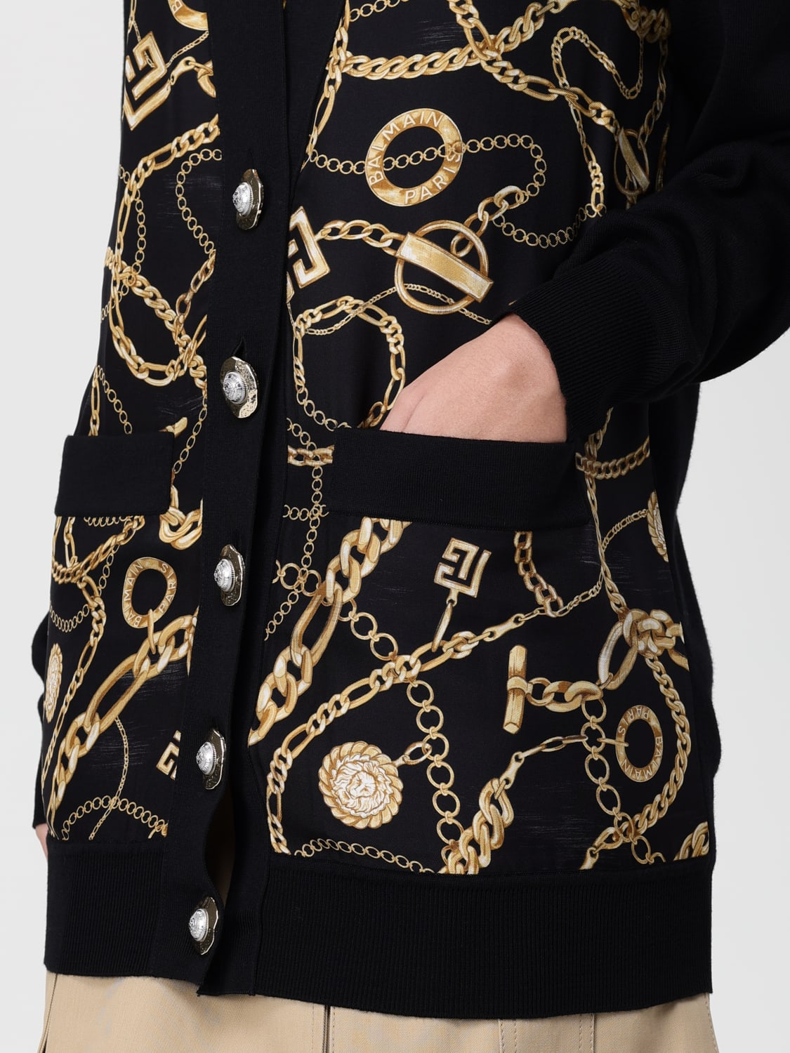 BALMAIN SWEATER: Sweater woman Balmain, Black - Img 5