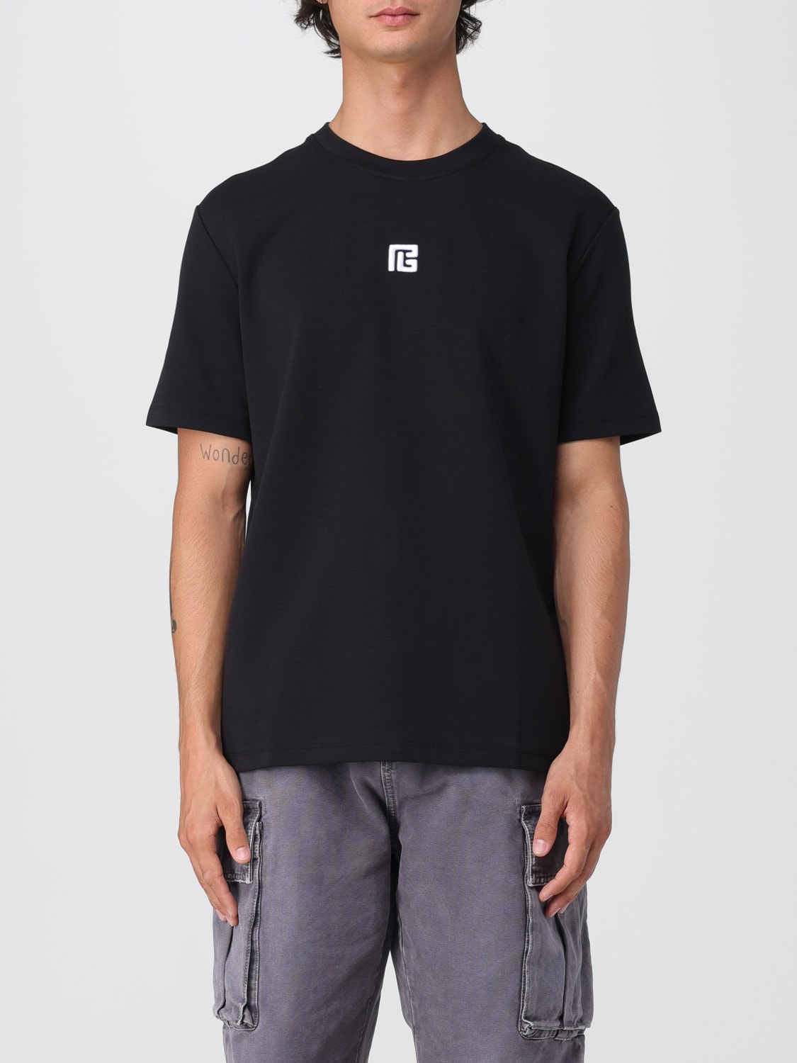 BALMAIN T-SHIRT: T-shirt men Balmain, Black - Img 1