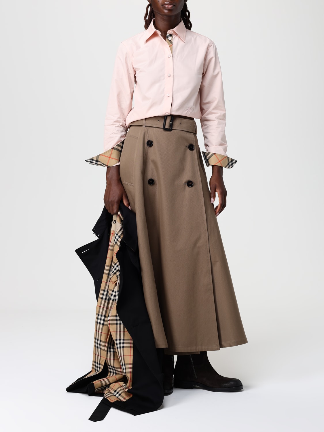 BURBERRY SHIRT: Shirt woman Burberry, Pink - Img 2