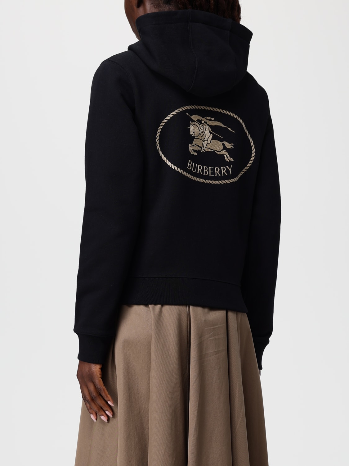 BURBERRY SWEATSHIRT: Sweatshirt woman Burberry, Black - Img 3