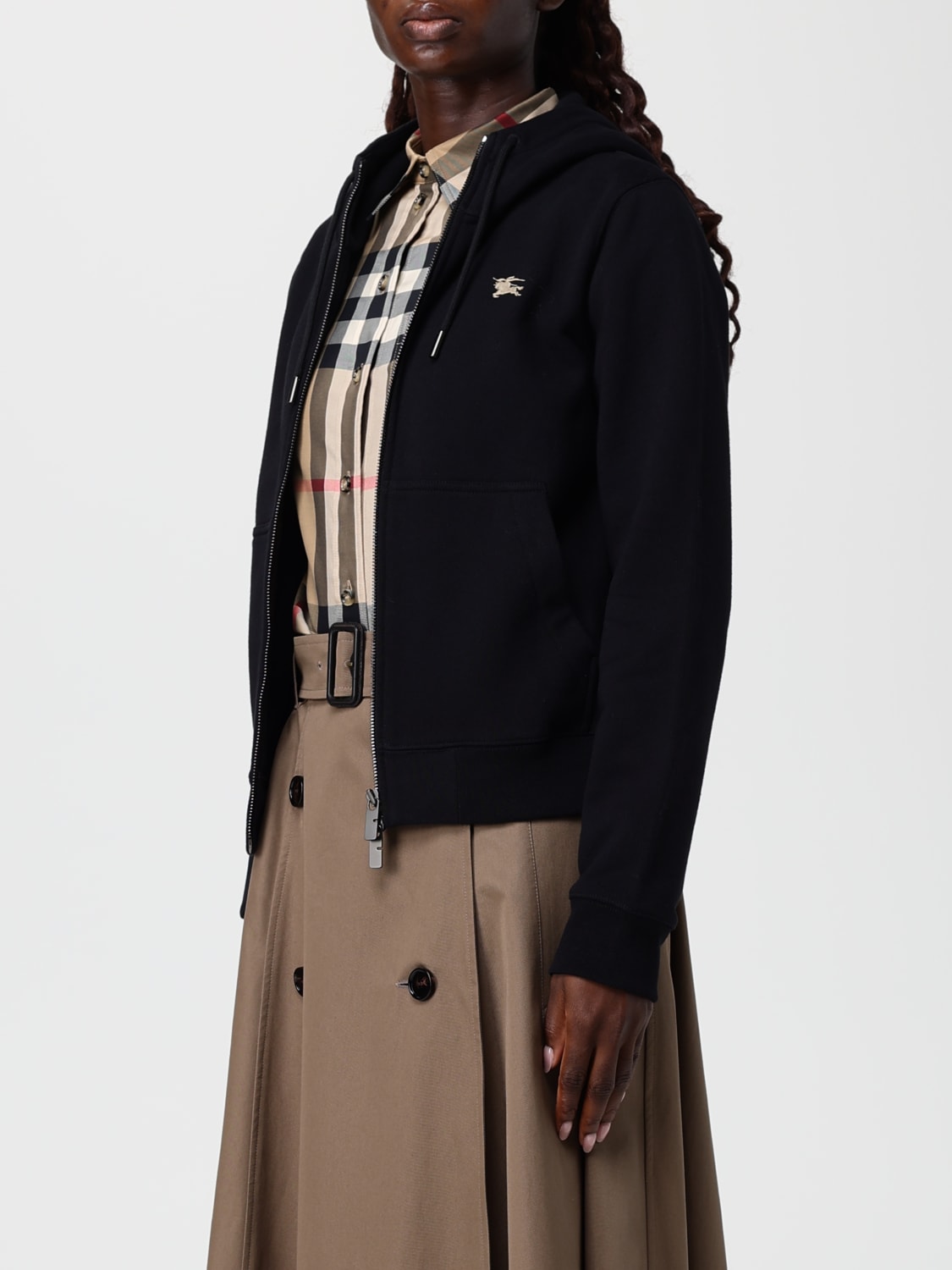 BURBERRY SWEATSHIRT: Sweatshirt woman Burberry, Black - Img 4