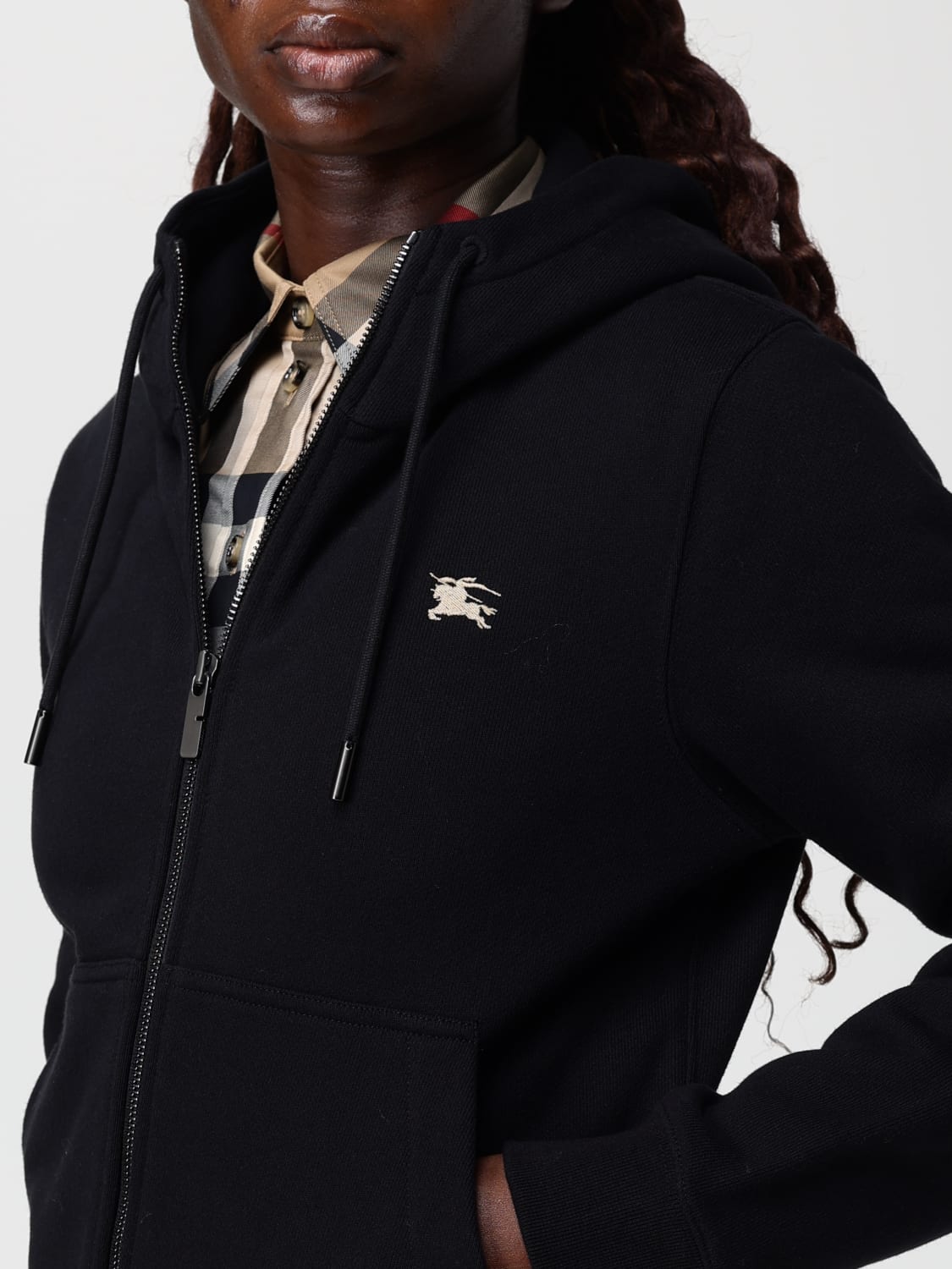 BURBERRY SWEATSHIRT: Sweatshirt woman Burberry, Black - Img 5