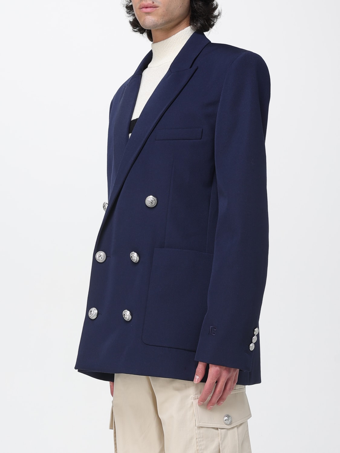 BALMAIN JACKE: Jacke herren Balmain, Blau - Img 4