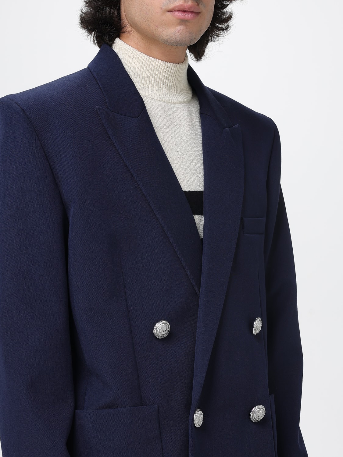 BALMAIN JACKE: Jacke herren Balmain, Blau - Img 5