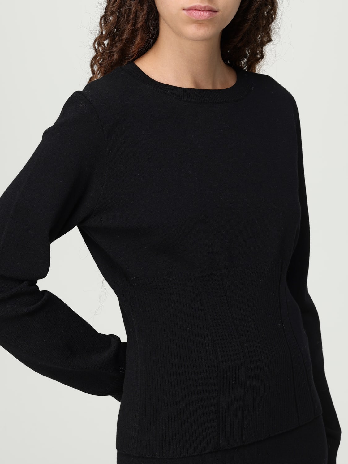 DONDUP JERSEY: Jersey mujer Dondup, Negro - Img 3