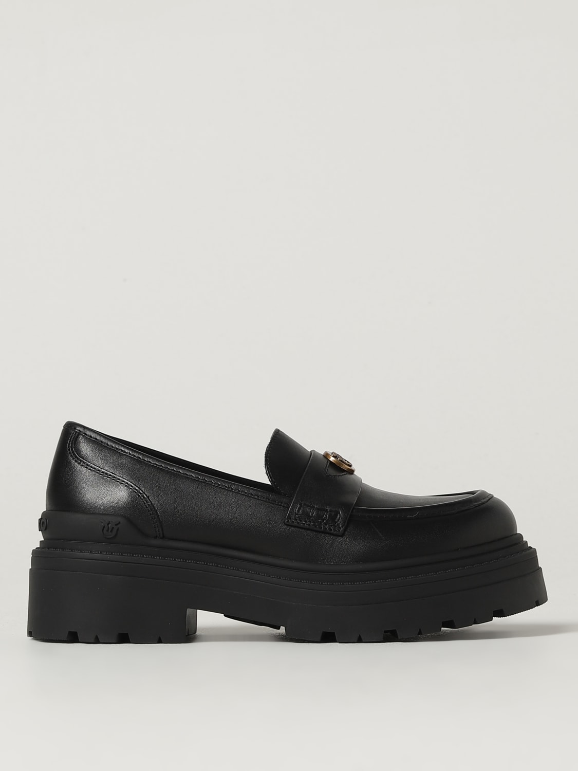 PINKO MOCASSINI: Mocassino Pinko in pelle , Nero - Img 1