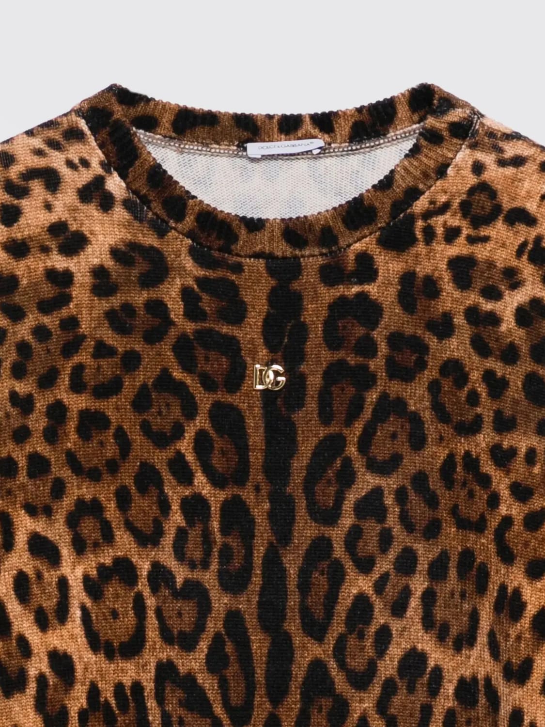 DOLCE & GABBANA JERSEY: Jersey niños Dolce & Gabbana, Marrón - Img 3