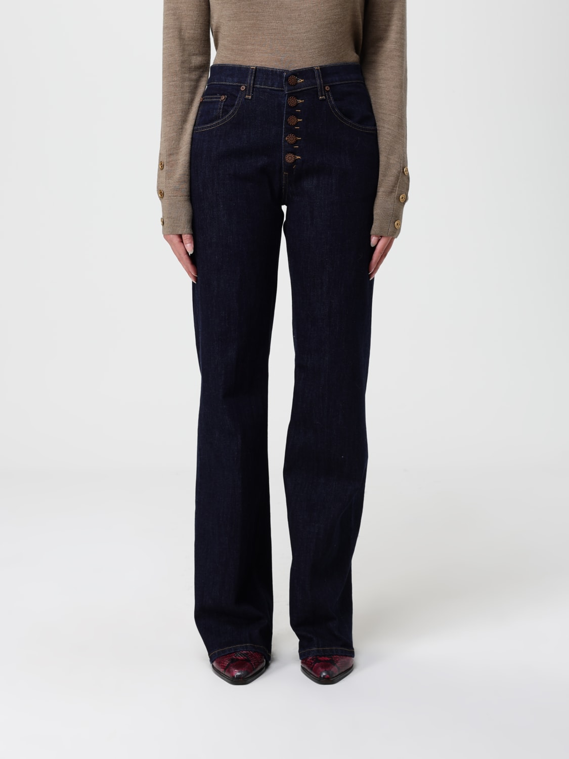 DONDUP PANTS: Pants woman Dondup, Blue - Img 1