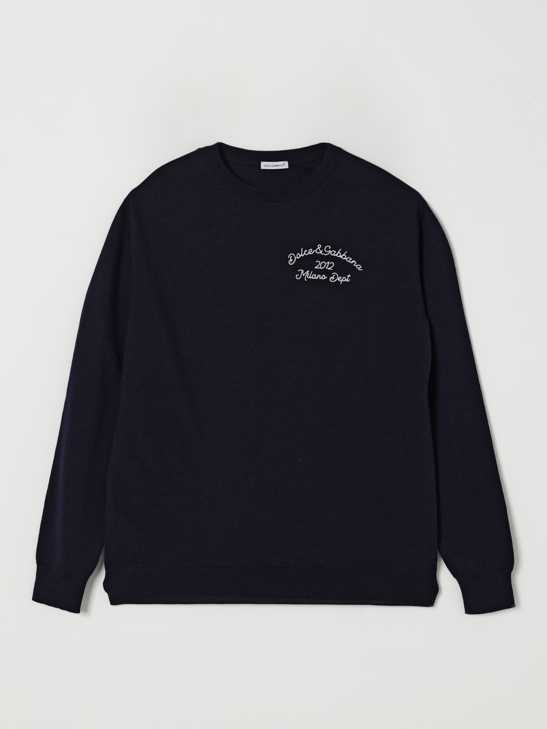 DOLCE & GABBANA SWEATER: Sweater kids Dolce & Gabbana, Blue - Img 1