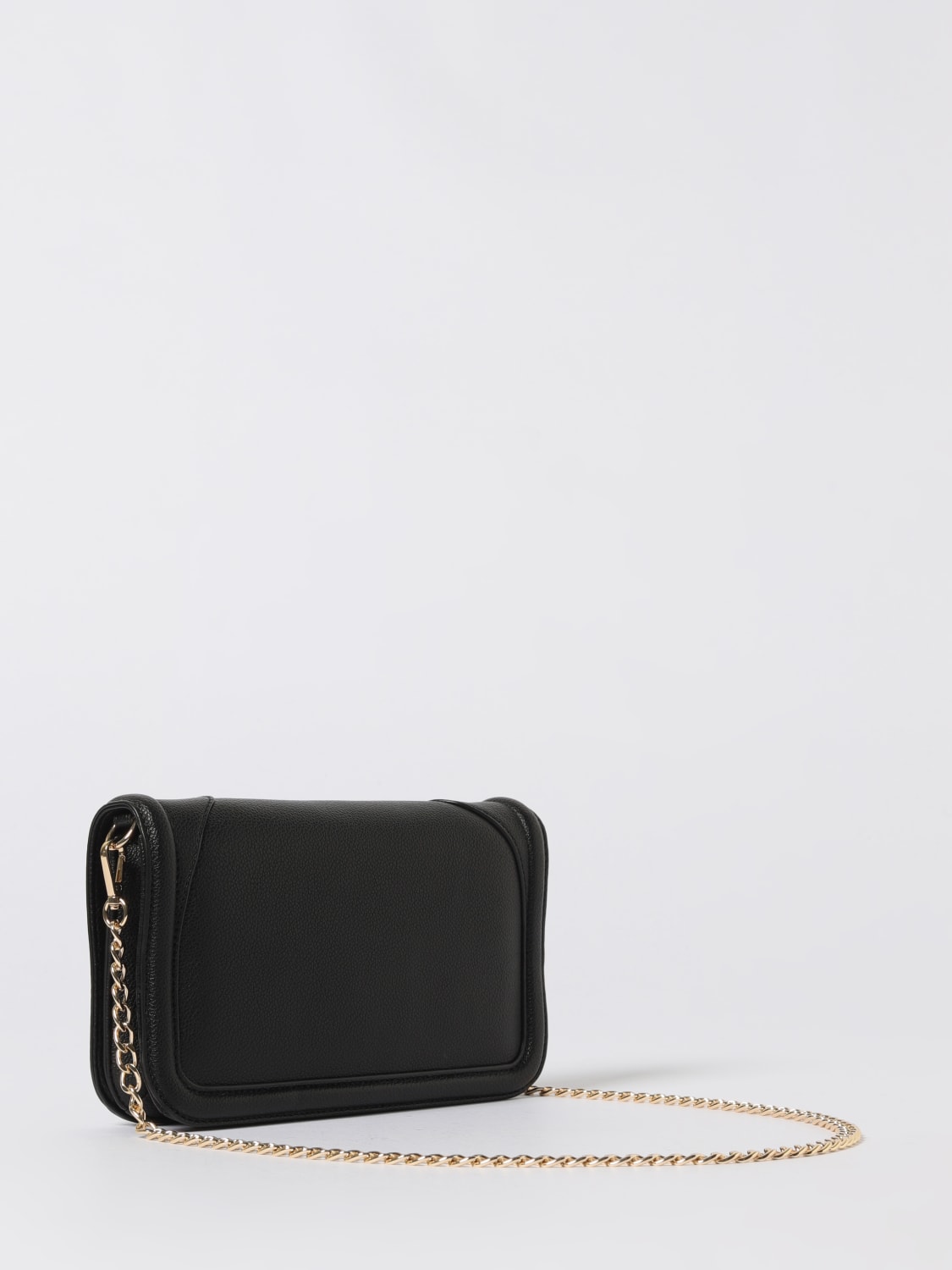LOVE MOSCHINO BORSA A TRACOLLA: Borsa a tracolla in pelle sintetica con maxi logo Love Moschino, Nero - Img 2