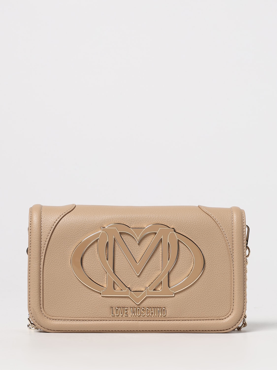 LOVE MOSCHINO CROSSBODY BAG: Handbag woman Love Moschino, Beige - Img 1