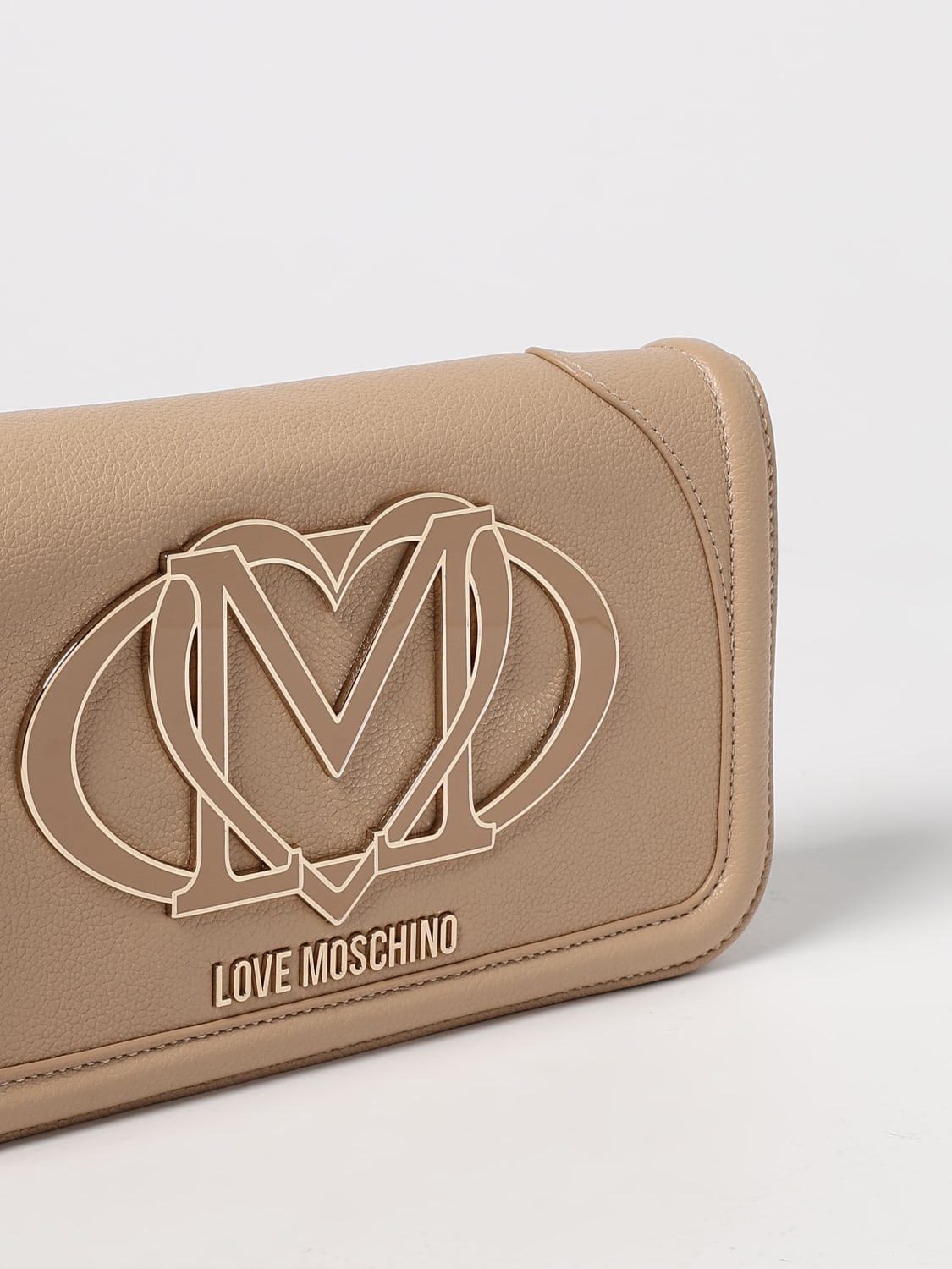 LOVE MOSCHINO CROSSBODY BAG: Handbag woman Love Moschino, Beige - Img 3