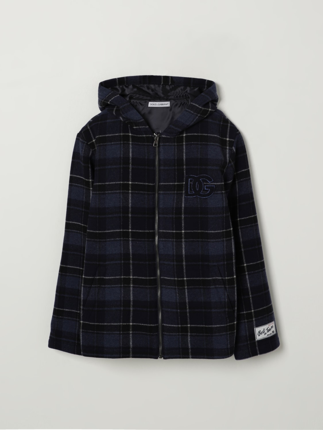 DOLCE & GABBANA COAT: Coat kids Dolce & Gabbana, Blue - Img 1