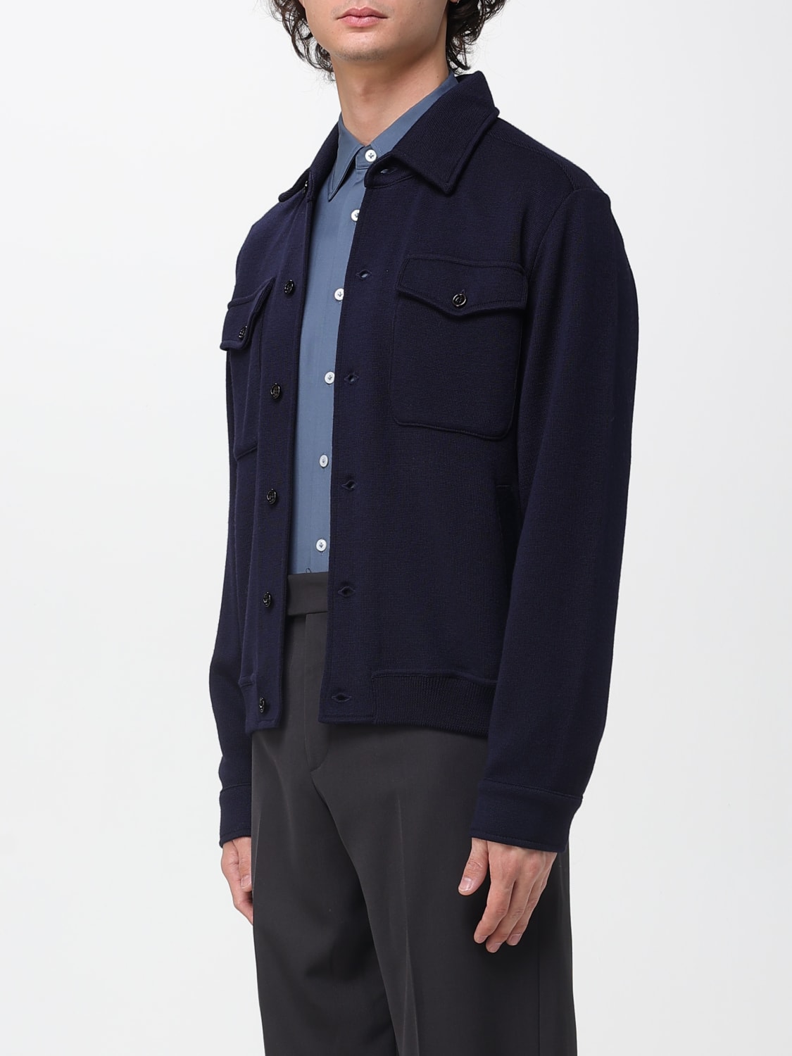 LARDINI JACKET: Jacket men Lardini, Blue - Img 3