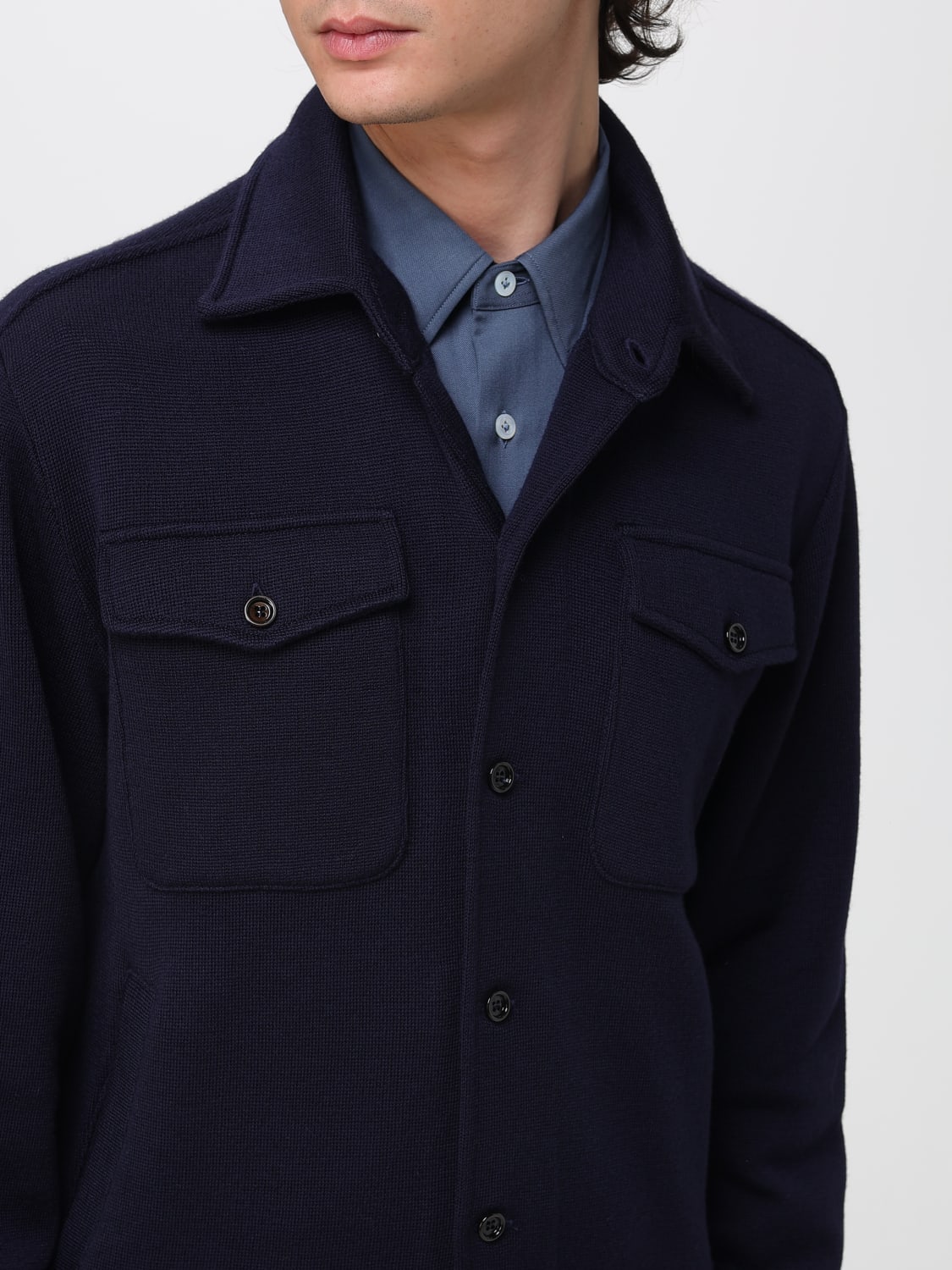 LARDINI JACKET: Jacket men Lardini, Blue - Img 4