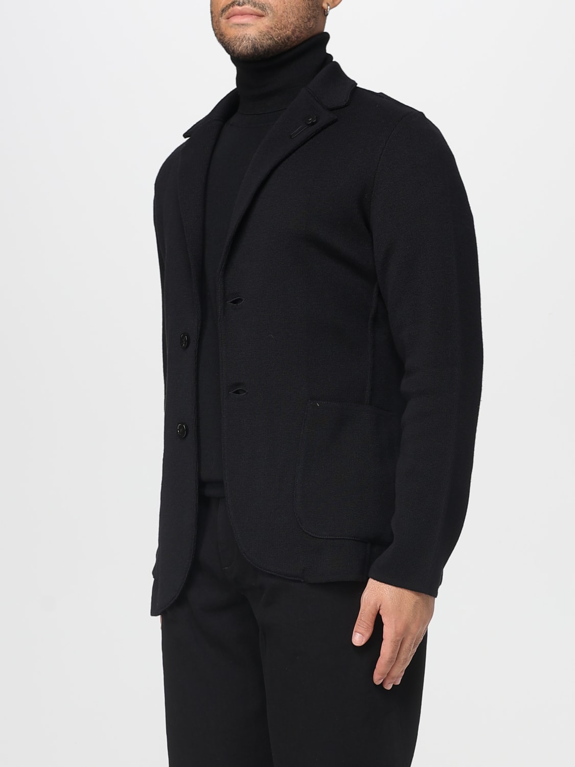 LARDINI JACKET: Sweater men Lardini, Black - Img 3