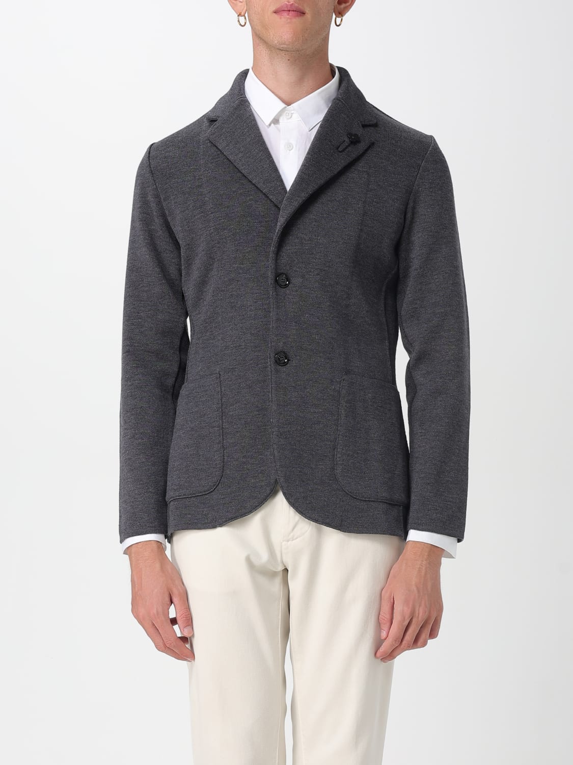 LARDINI JACKET: Sweater men Lardini, Grey - Img 1
