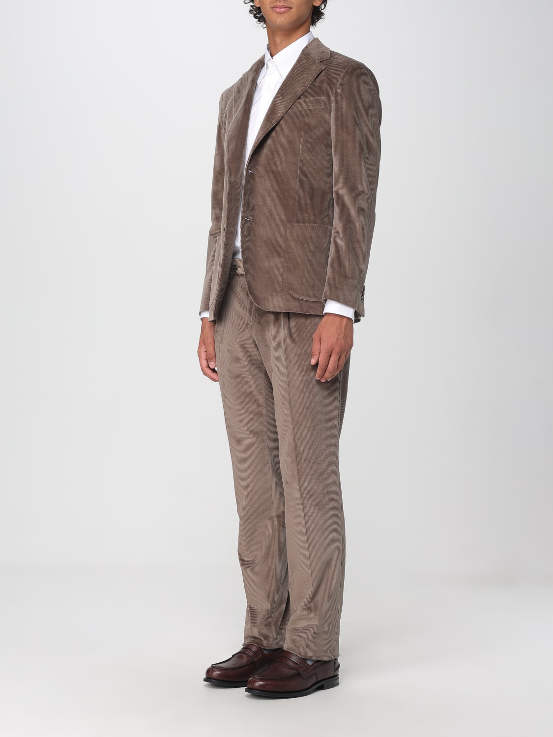LARDINI SUIT: Suit men Lardini, Beige - Img 4