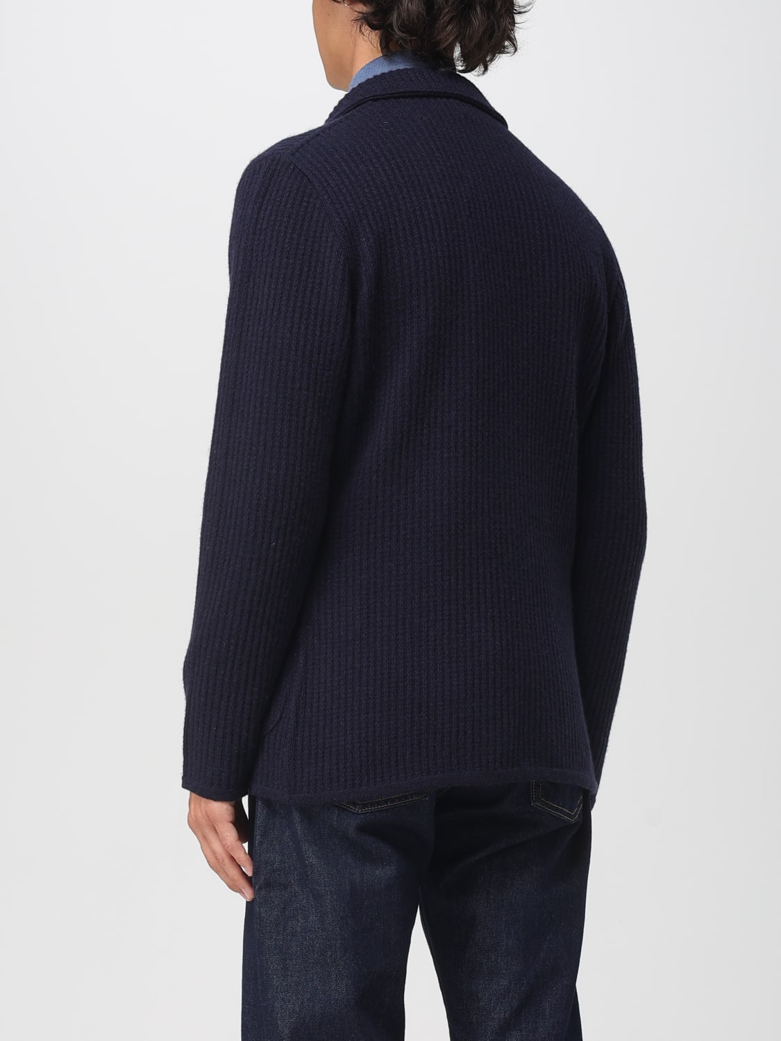 LARDINI JACKET: Sweater men Lardini, Blue - Img 2