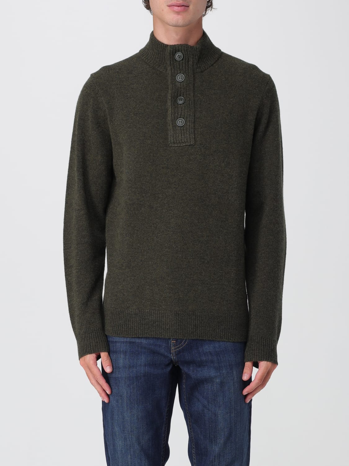 BARBOUR SWEATER: Sweater men Barbour, Green - Img 1