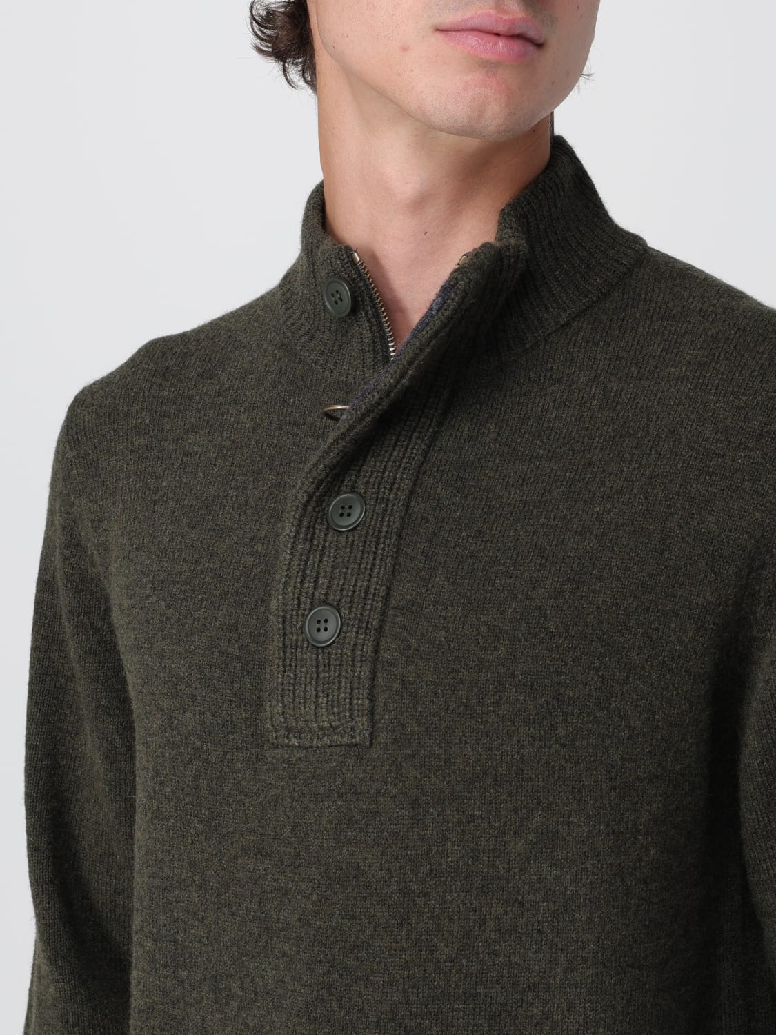 BARBOUR SWEATER: Sweater men Barbour, Green - Img 3