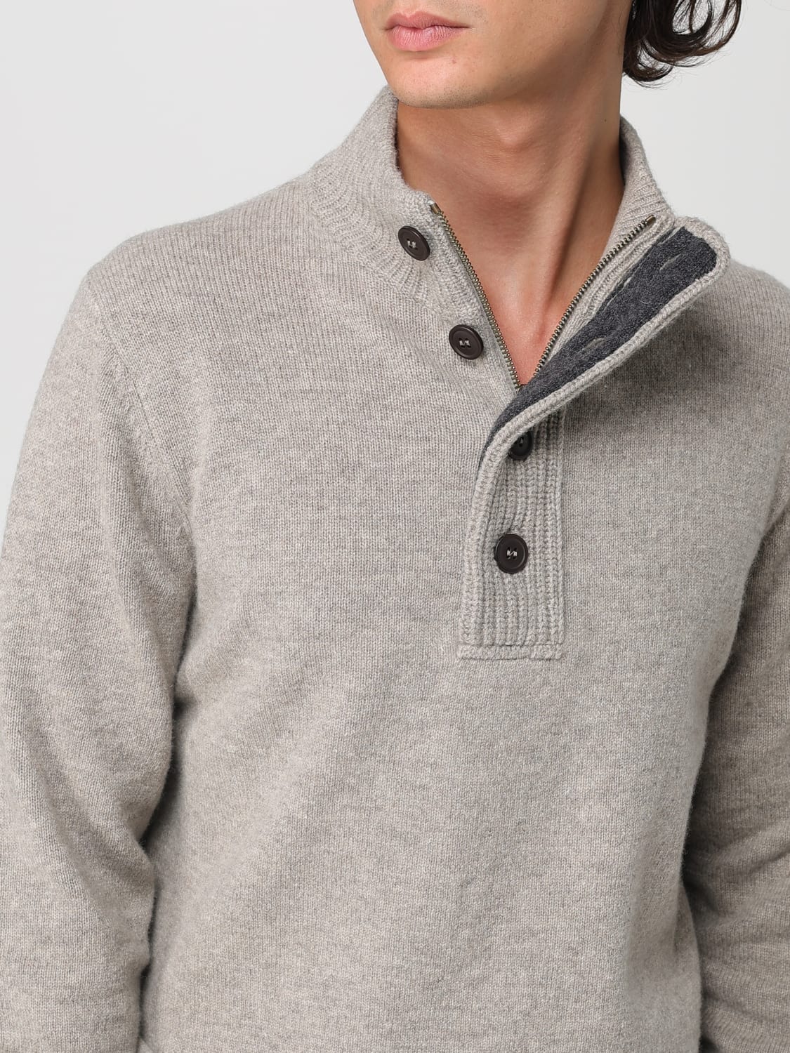 BARBOUR PULLOVER: Pullover herren Barbour, Beige - Img 3