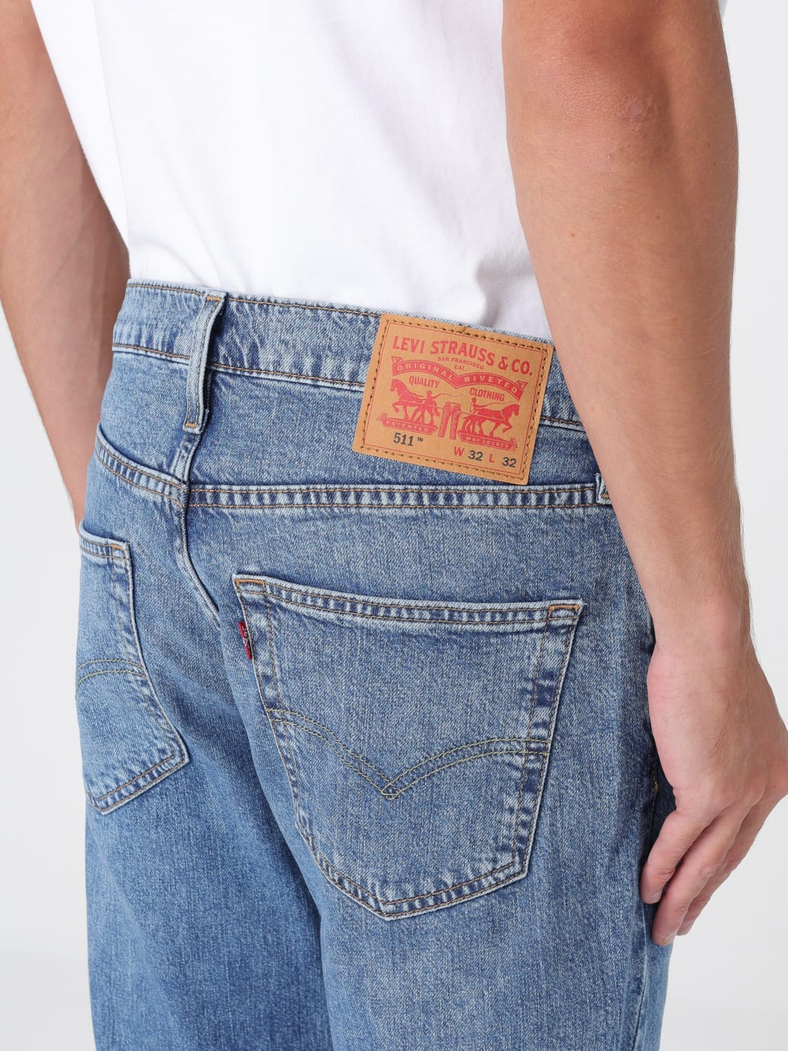 LEVI'S JEANS: Jeans casual Levi's in denim , Denim - Img 3