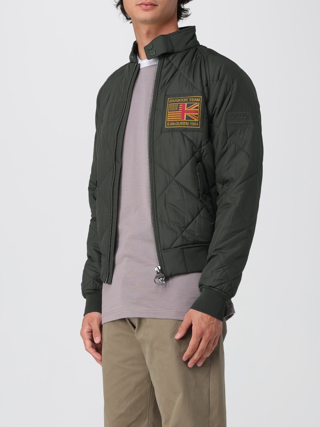 BARBOUR GIACCA: Giubbotto Barbour in nylon trapuntato , Salvia - Img 3