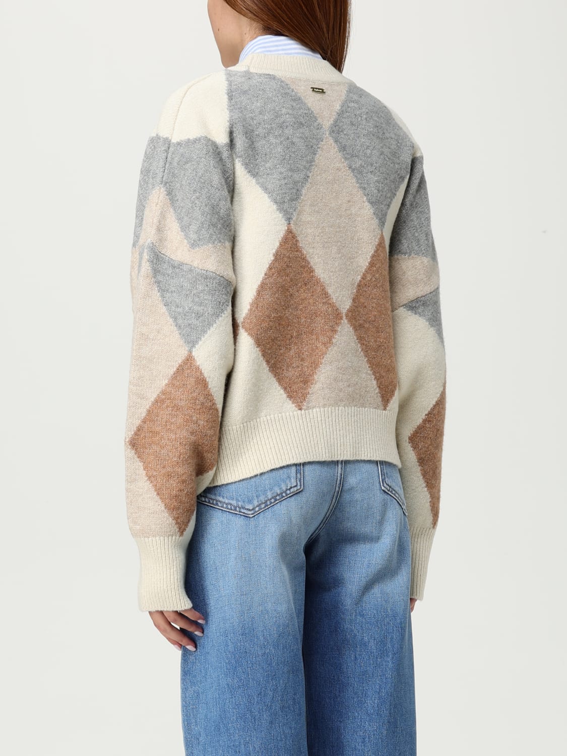 BARBOUR PULLOVER: Strickjacke damen Barbour, Rot - Img 2