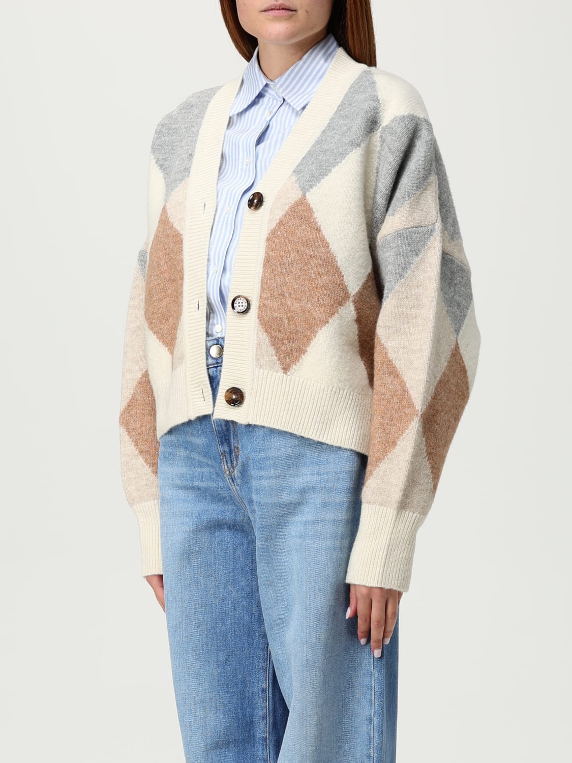 BARBOUR PULLOVER: Strickjacke damen Barbour, Rot - Img 3