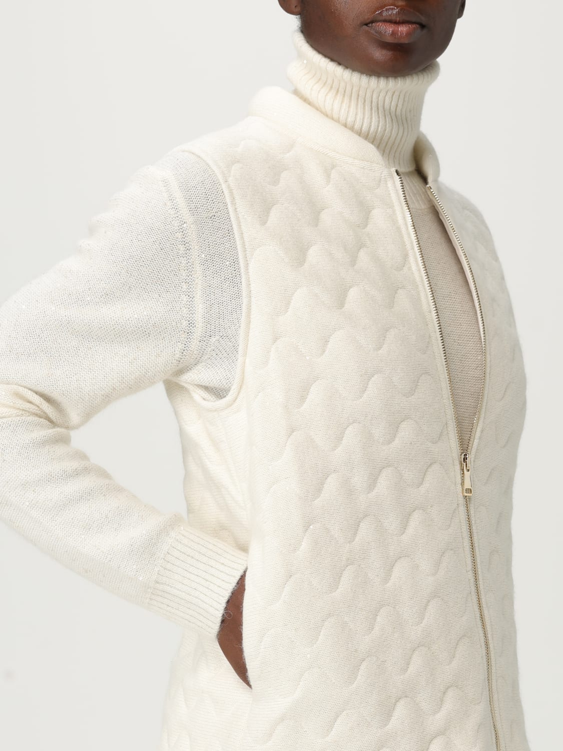 FABIANA FILIPPI GILET: Veste femme Fabiana Filippi, Blanc - Img 5