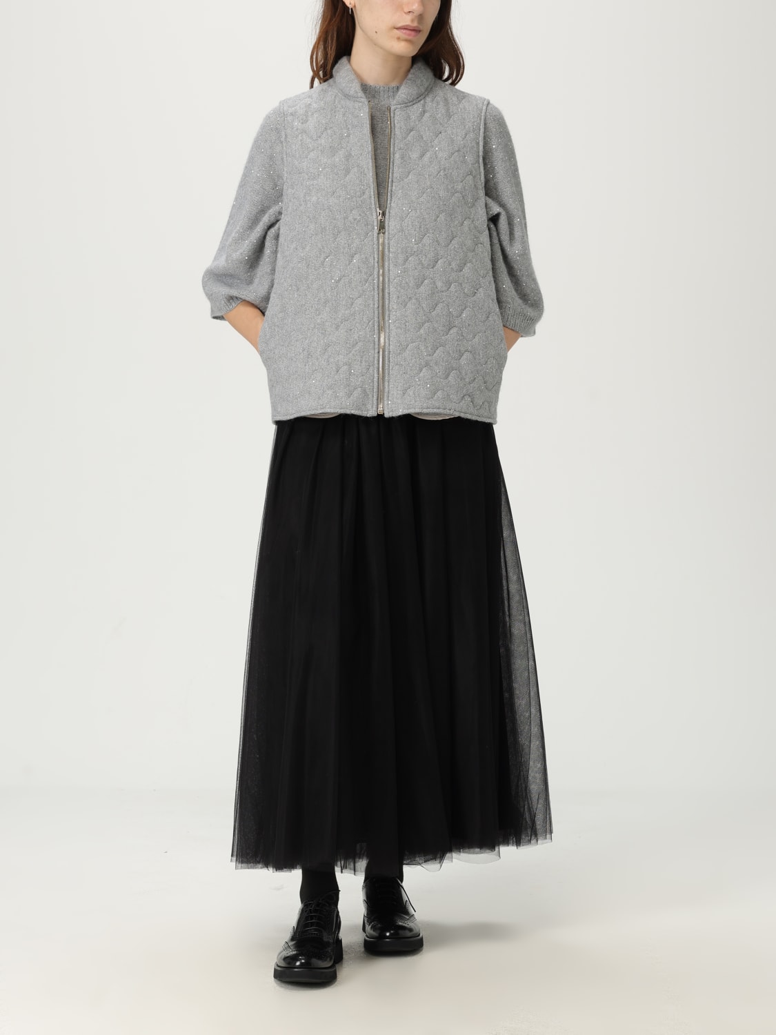 FABIANA FILIPPI CHALECO: Chaqueta mujer Fabiana Filippi, Gris - Img 2