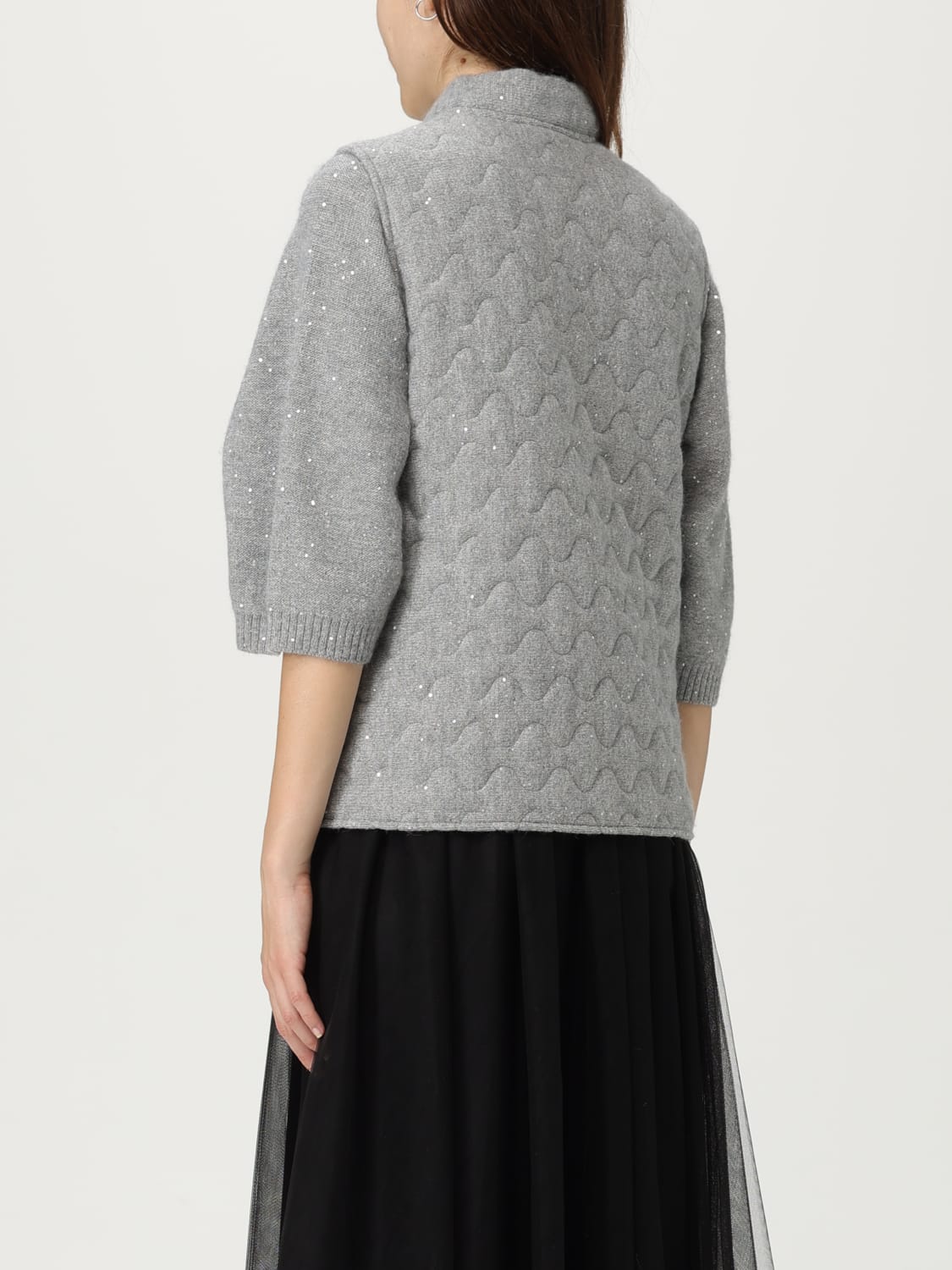 FABIANA FILIPPI CHALECO: Chaqueta mujer Fabiana Filippi, Gris - Img 3