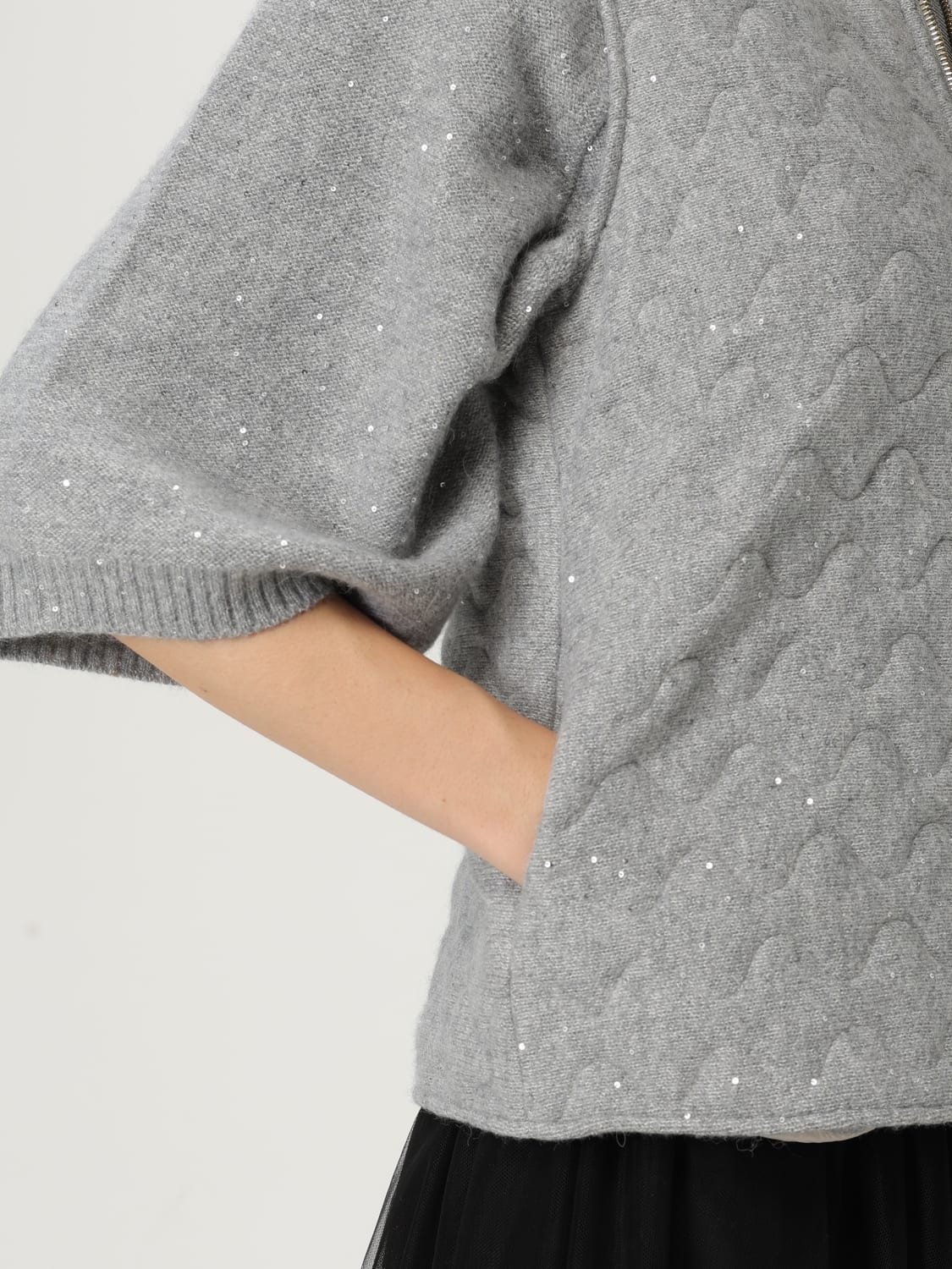 FABIANA FILIPPI CHALECO: Chaqueta mujer Fabiana Filippi, Gris - Img 5