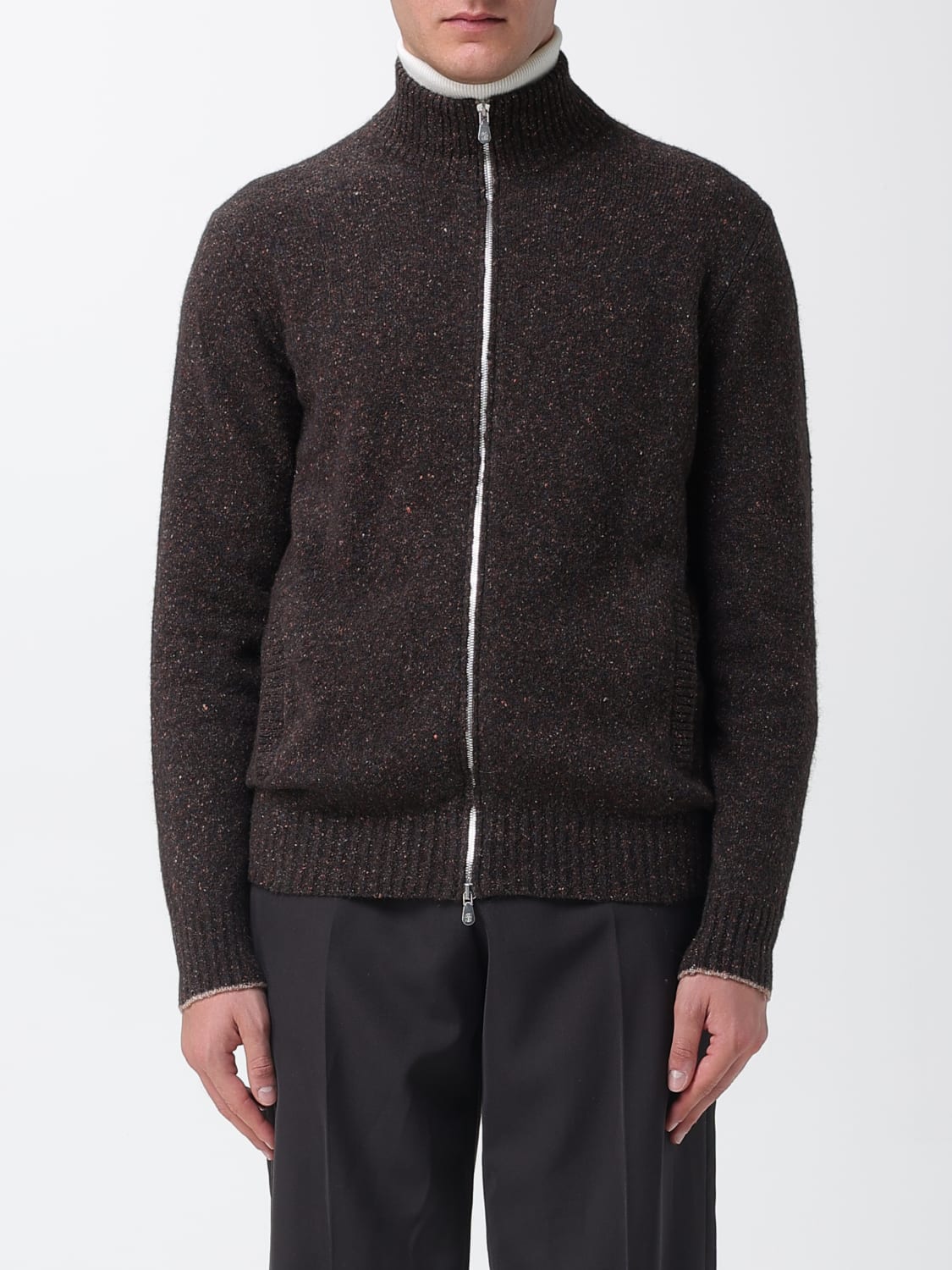 BRUNELLO CUCINELLI SWEATER: Sweater men Brunello Cucinelli, Brown - Img 1